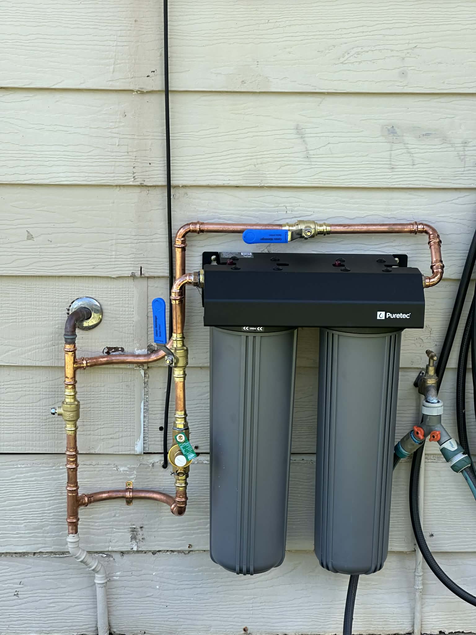 Water filtration system installation
